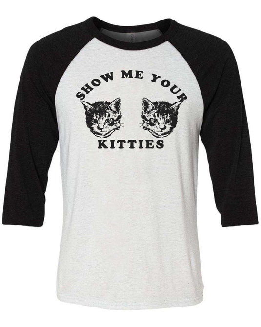 Unisex | My Kitties | 3/4 Sleeve Raglan - Arm The Animals Clothing Co.
