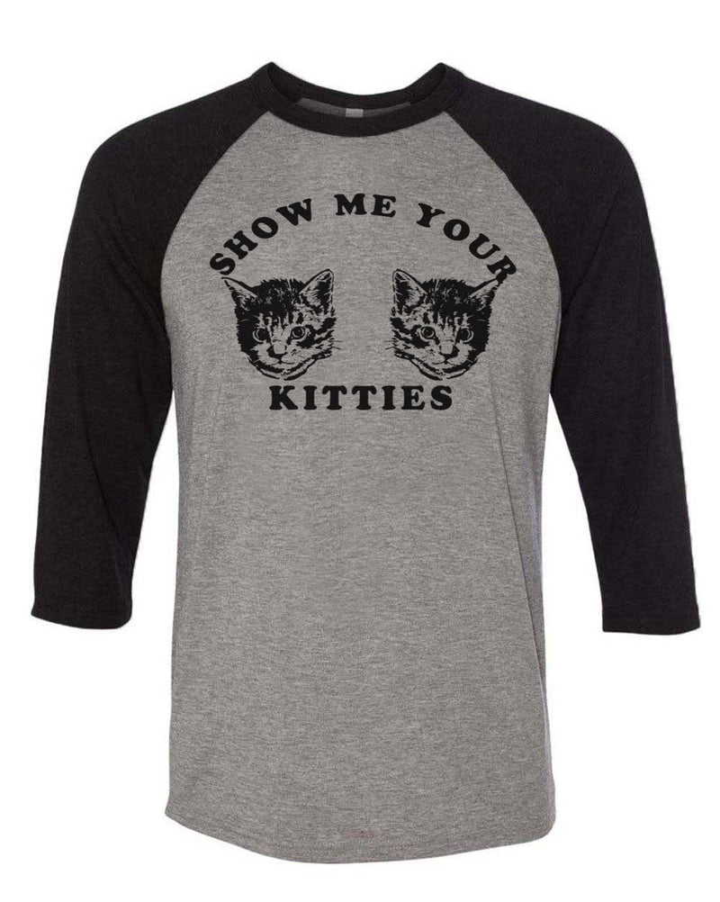 Load image into Gallery viewer, Unisex | My Kitties | 3/4 Sleeve Raglan - Arm The Animals Clothing Co.
