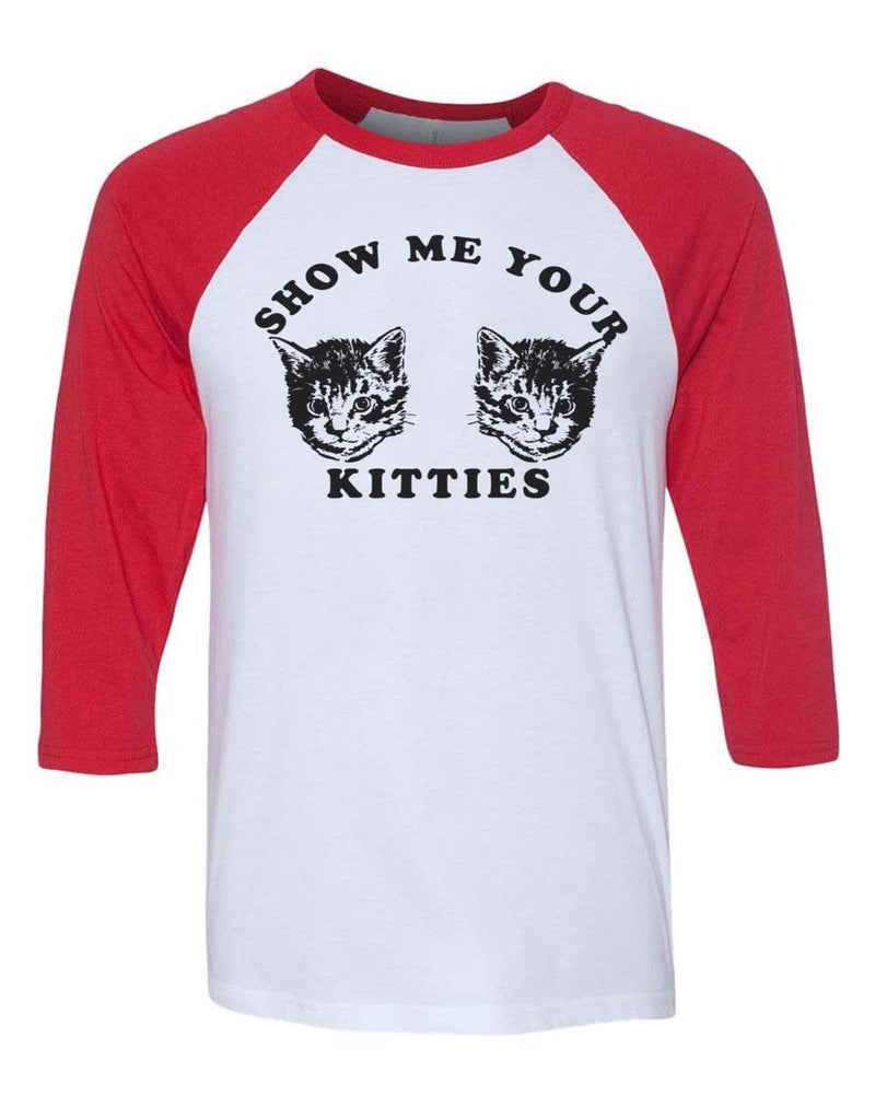 Load image into Gallery viewer, Unisex | My Kitties | 3/4 Sleeve Raglan - Arm The Animals Clothing Co.
