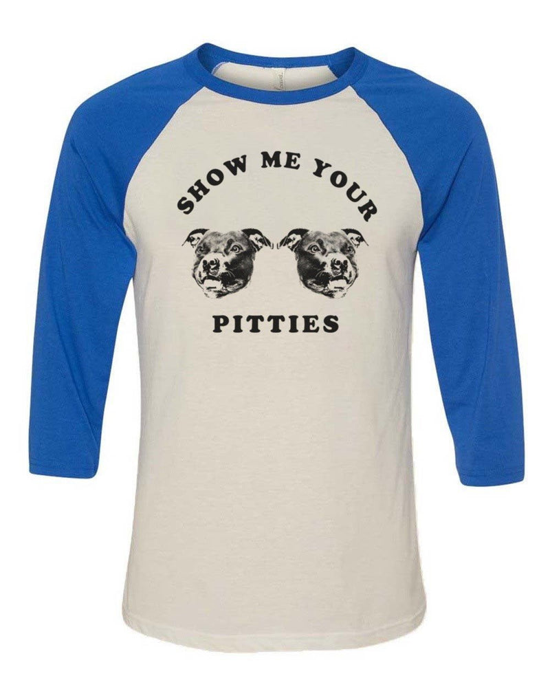 Load image into Gallery viewer, Unisex | My Pitties | 3/4 Sleeve Raglan - Arm The Animals Clothing Co.
