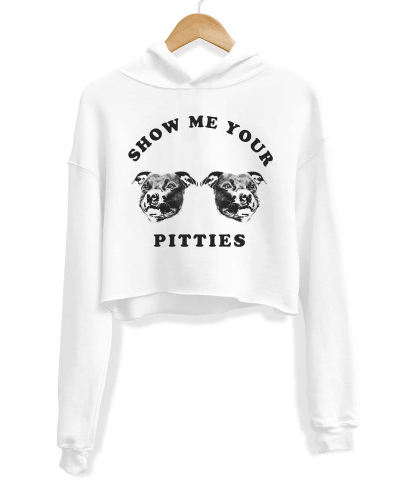 Load image into Gallery viewer, Unisex | My Pitties | Crop Hoodie - Arm The Animals Clothing Co.
