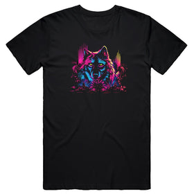 Unisex | Neon Wolf | Crew - Arm The Animals Clothing LLC