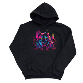 Unisex | Neon Wolf | Hoodie - Arm The Animals Clothing LLC