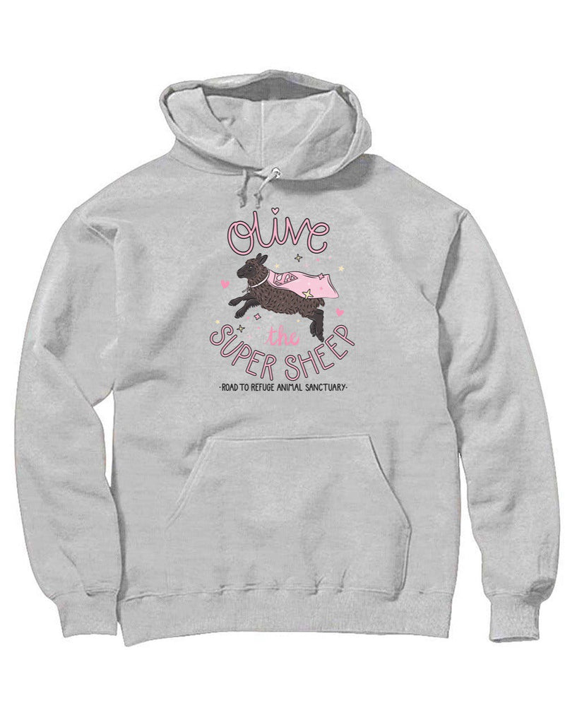 Load image into Gallery viewer, Unisex | Olive The Super Sheep | Hoodie - Arm The Animals Clothing Co.
