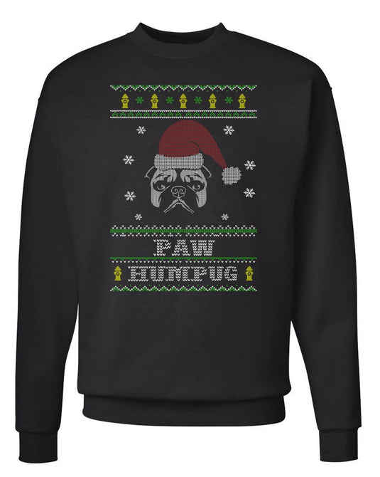 Unisex | Paw HumPUG | Crewneck Sweatshirt - Arm The Animals Clothing LLC
