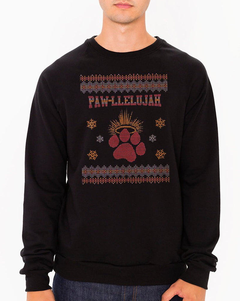Load image into Gallery viewer, Unisex | PAW-llelujah | Holiday Crewneck Sweatshirt - Arm The Animals Clothing LLC
