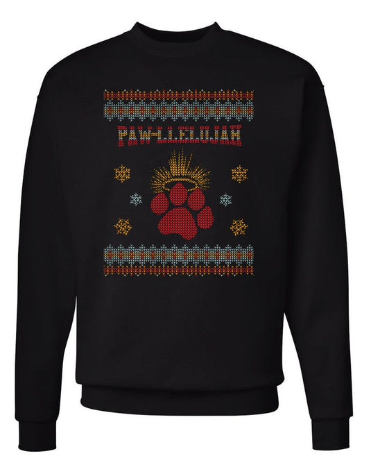 Unisex | PAW-llelujah | Holiday Crewneck Sweatshirt - Arm The Animals Clothing LLC