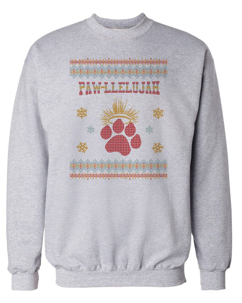 Load image into Gallery viewer, Unisex | PAW-llelujah | Holiday Crewneck Sweatshirt - Arm The Animals Clothing LLC
