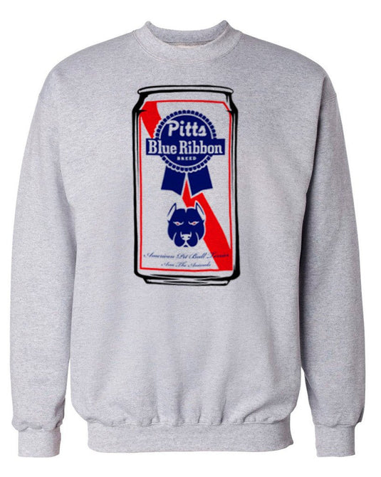 Unisex | Pitts Blue Ribbon | Crewneck Sweatshirt - Arm The Animals Clothing Co.