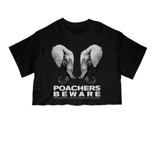 Unisex | Poachers Beware | Cut Tee - Arm The Animals Clothing Co.
