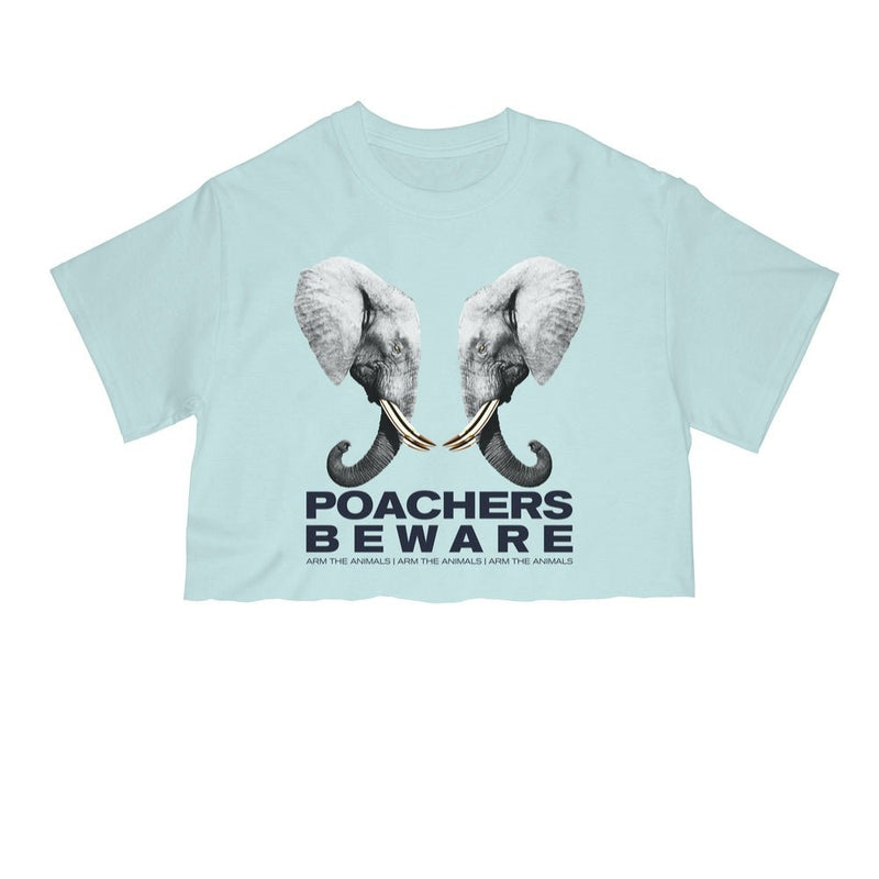 Load image into Gallery viewer, Unisex | Poachers Beware | Cut Tee - Arm The Animals Clothing Co.
