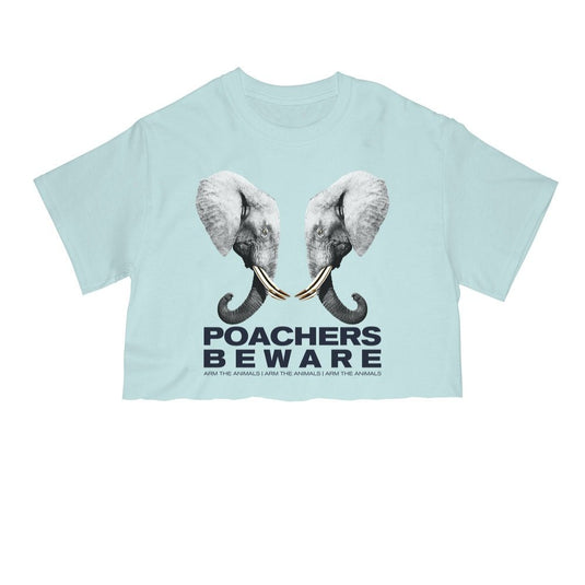 Unisex | Poachers Beware | Cut Tee - Arm The Animals Clothing Co.