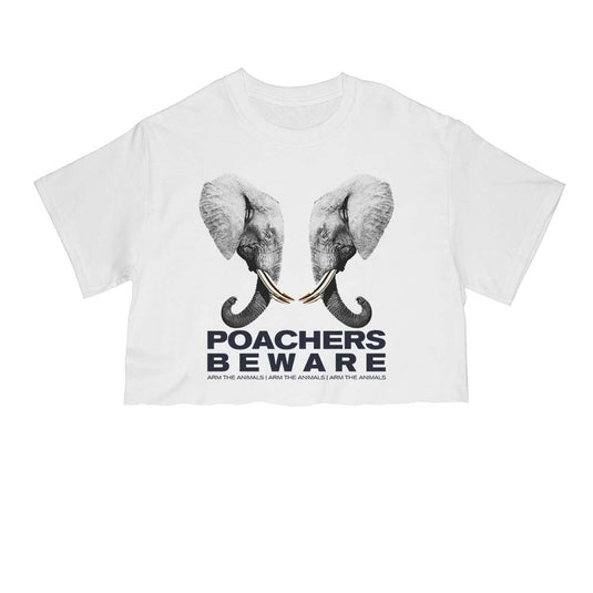 Unisex | Poachers Beware | Cut Tee - Arm The Animals Clothing Co.