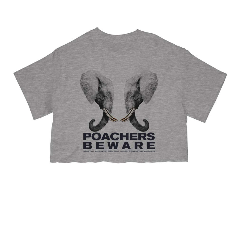Load image into Gallery viewer, Unisex | Poachers Beware | Cut Tee - Arm The Animals Clothing Co.
