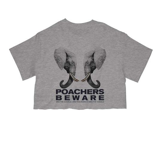 Unisex | Poachers Beware | Cut Tee - Arm The Animals Clothing Co.