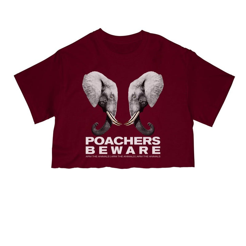 Load image into Gallery viewer, Unisex | Poachers Beware | Cut Tee - Arm The Animals Clothing Co.
