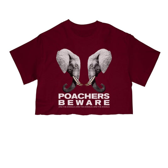 Unisex | Poachers Beware | Cut Tee - Arm The Animals Clothing Co.
