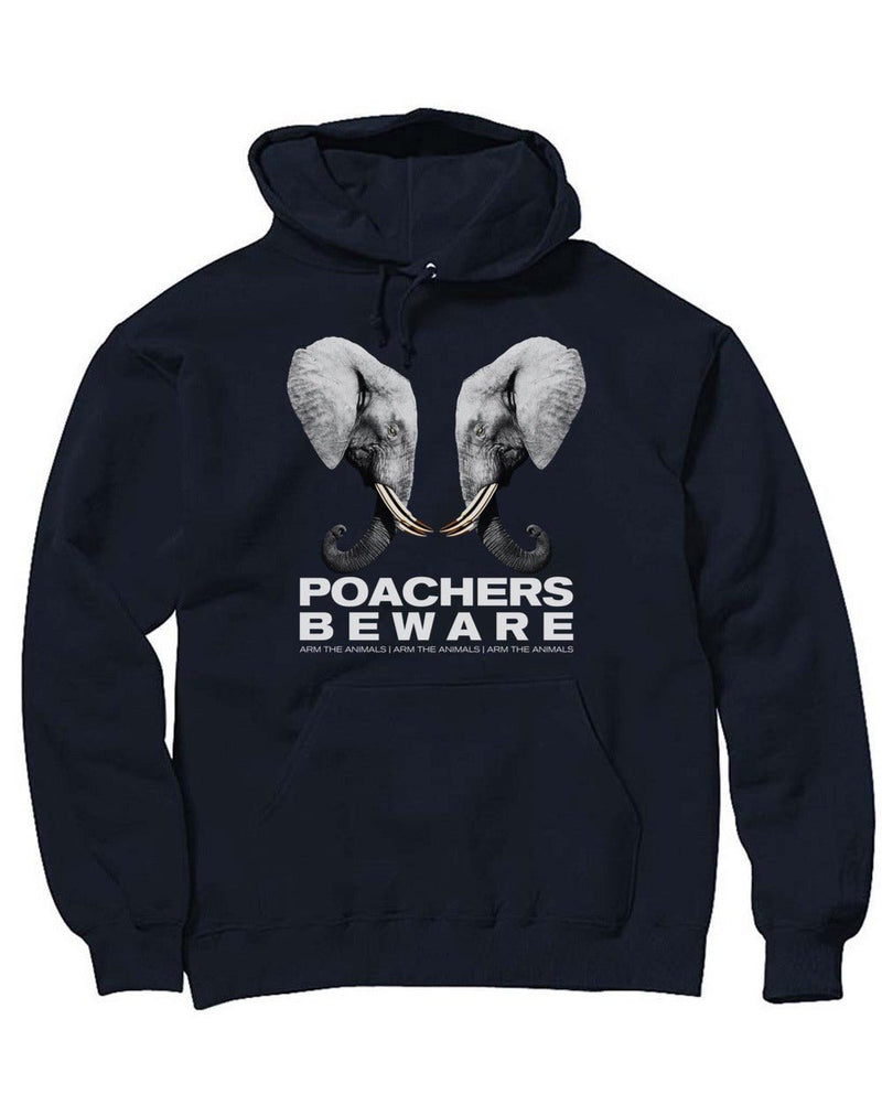 Load image into Gallery viewer, Unisex | Poachers Beware | Hoodie - Arm The Animals Clothing Co.
