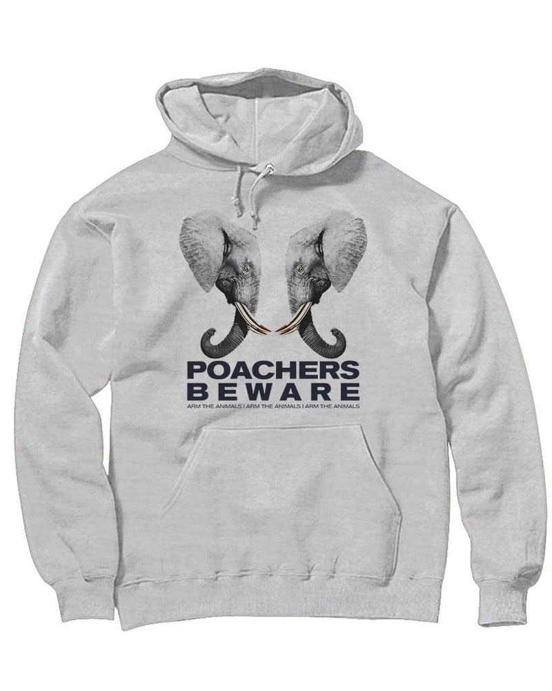 Load image into Gallery viewer, Unisex | Poachers Beware | Hoodie - Arm The Animals Clothing Co.
