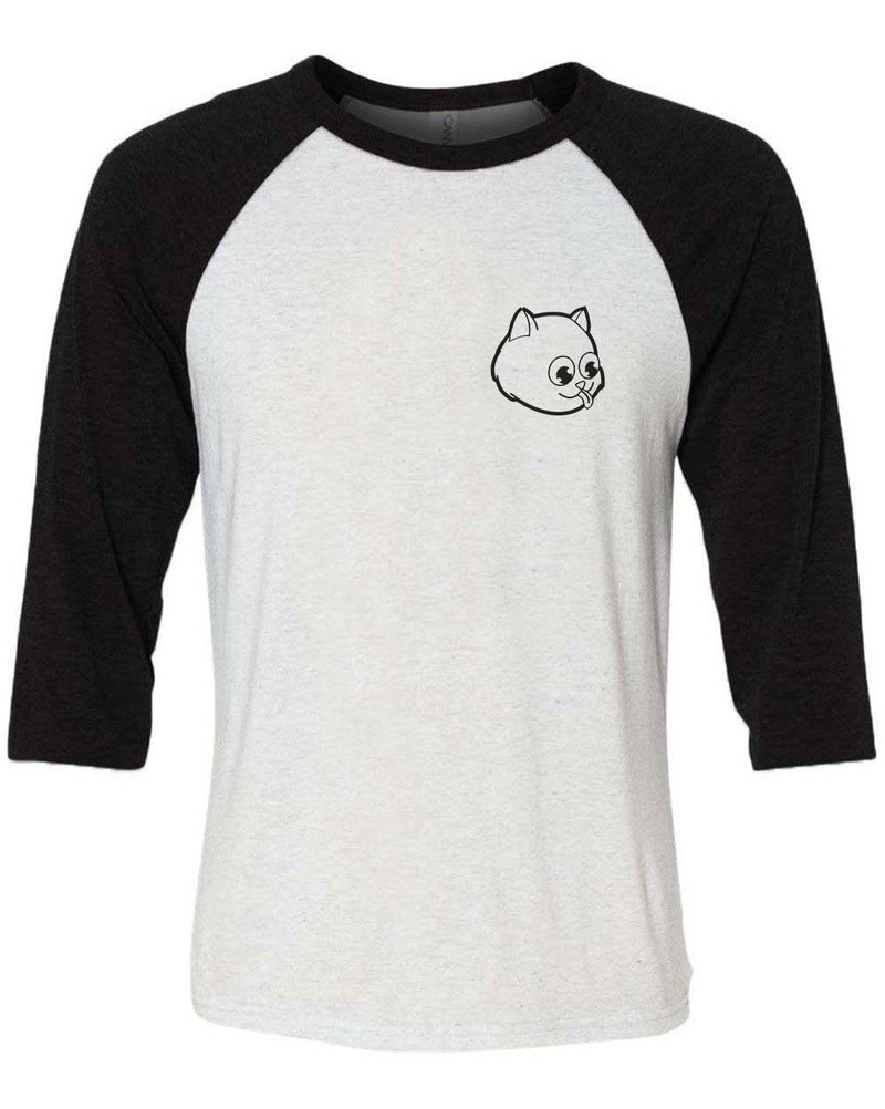 Load image into Gallery viewer, Unisex | Pocket Tongue Out | 3/4 Sleeve Raglan - Arm The Animals Clothing Co.
