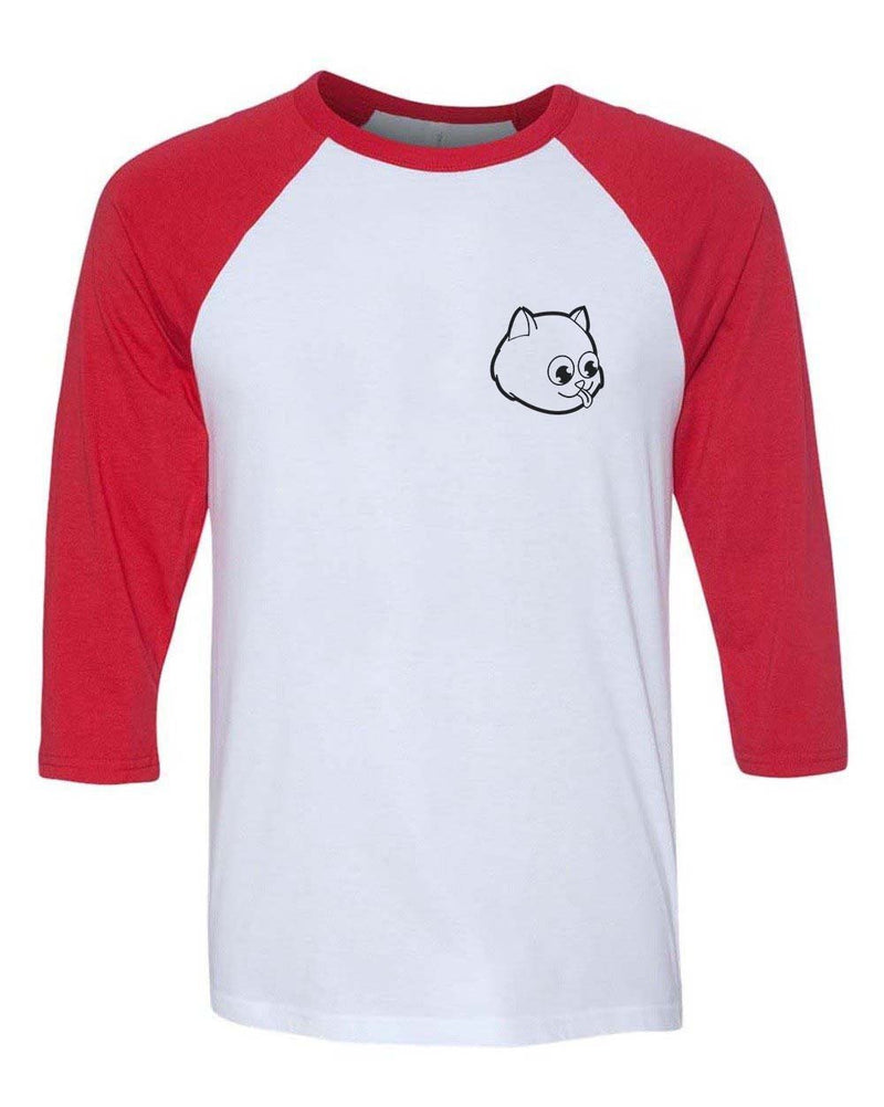 Load image into Gallery viewer, Unisex | Pocket Tongue Out | 3/4 Sleeve Raglan - Arm The Animals Clothing Co.
