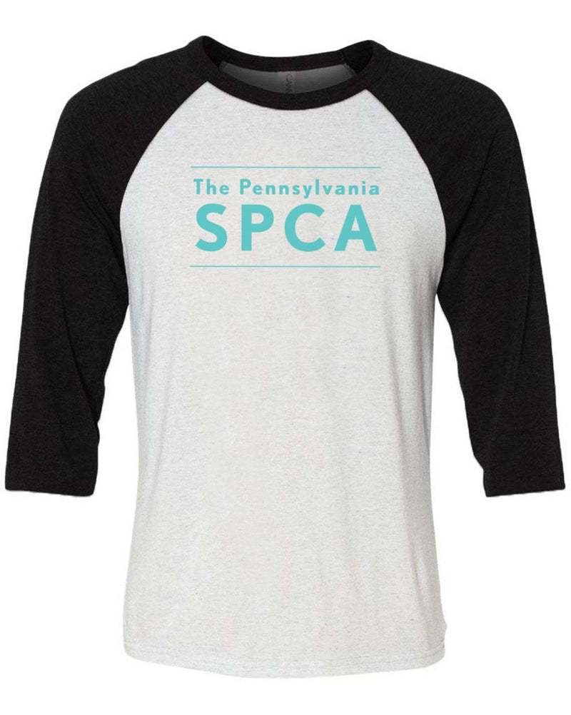 Load image into Gallery viewer, Unisex | PSPCA Logo | 3/4 Sleeve Raglan - Arm The Animals Clothing Co.
