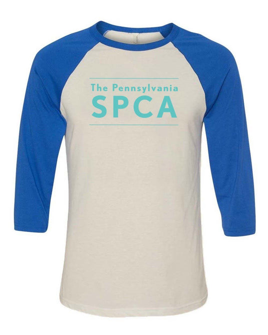 Unisex | PSPCA Logo | 3/4 Sleeve Raglan - Arm The Animals Clothing Co.