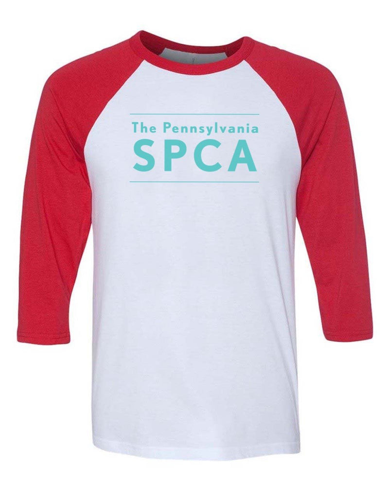 Load image into Gallery viewer, Unisex | PSPCA Logo | 3/4 Sleeve Raglan - Arm The Animals Clothing Co.
