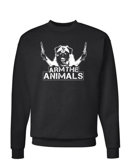Unisex | Pug Don't Play | Crewneck Sweatshirt - Arm The Animals Clothing Co.