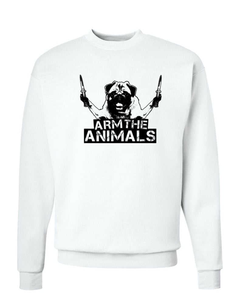 Load image into Gallery viewer, Unisex | Pug Don&#39;t Play | Crewneck Sweatshirt - Arm The Animals Clothing Co.
