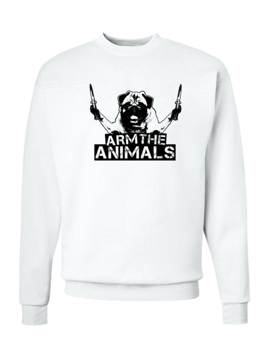 Unisex | Pug Don't Play | Crewneck Sweatshirt - Arm The Animals Clothing Co.