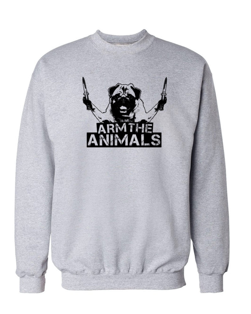 Load image into Gallery viewer, Unisex | Pug Don&#39;t Play | Crewneck Sweatshirt - Arm The Animals Clothing Co.
