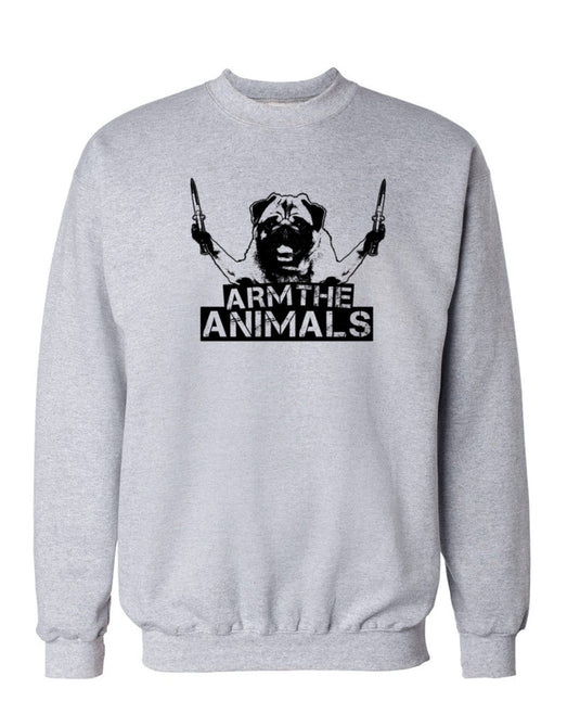 Unisex | Pug Don't Play | Crewneck Sweatshirt - Arm The Animals Clothing Co.