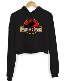 Unisex | Purassic Park | Crop Hoodie - Arm The Animals Clothing Co.