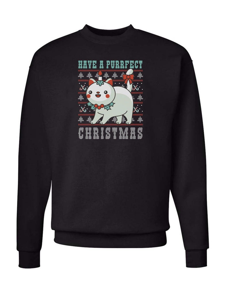 Load image into Gallery viewer, Unisex | Purrfect Christmas | Crewneck Sweatshirt - Arm The Animals Clothing LLC
