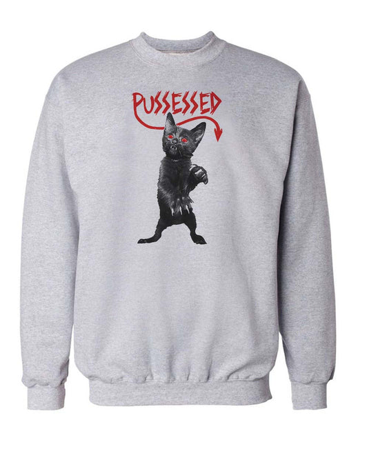 Unisex | Pussessed | Crewneck Sweatshirt - Arm The Animals Clothing Co.