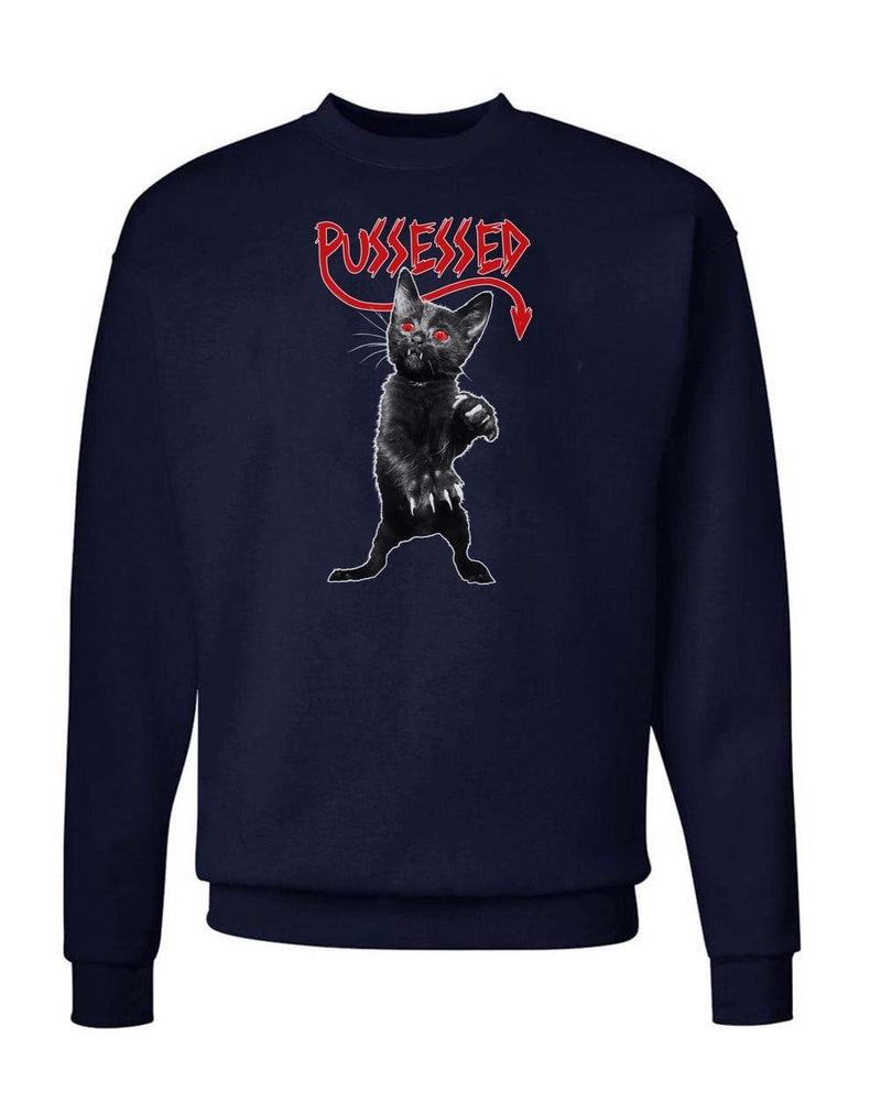 Load image into Gallery viewer, Unisex | Pussessed | Crewneck Sweatshirt - Arm The Animals Clothing Co.
