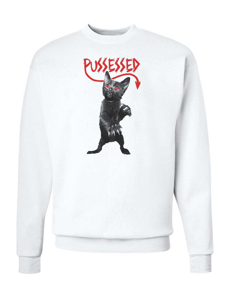 Load image into Gallery viewer, Unisex | Pussessed | Crewneck Sweatshirt - Arm The Animals Clothing Co.
