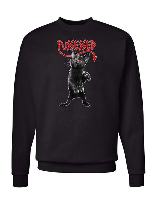 Unisex | Pussessed | Crewneck Sweatshirt - Arm The Animals Clothing Co.