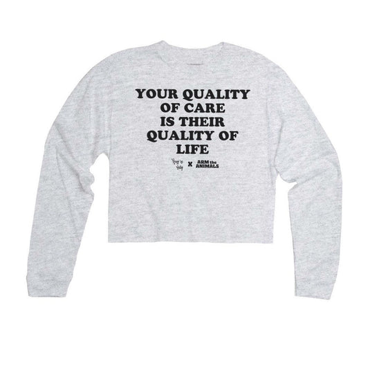 Unisex | Quality Of Care | Cutie Long Sleeve - Arm The Animals Clothing LLC