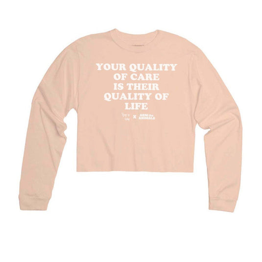 Unisex | Quality Of Care | Cutie Long Sleeve - Arm The Animals Clothing LLC
