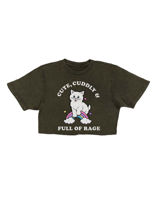 Unisex | Rage Kitty | Cut Tee - Arm The Animals Clothing Co.