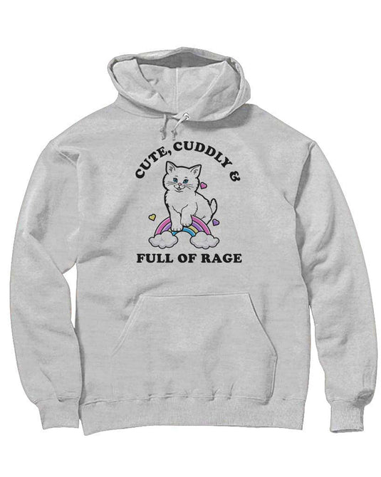 Unisex | Rage Kitty | Hoodie - Arm The Animals Clothing Co.