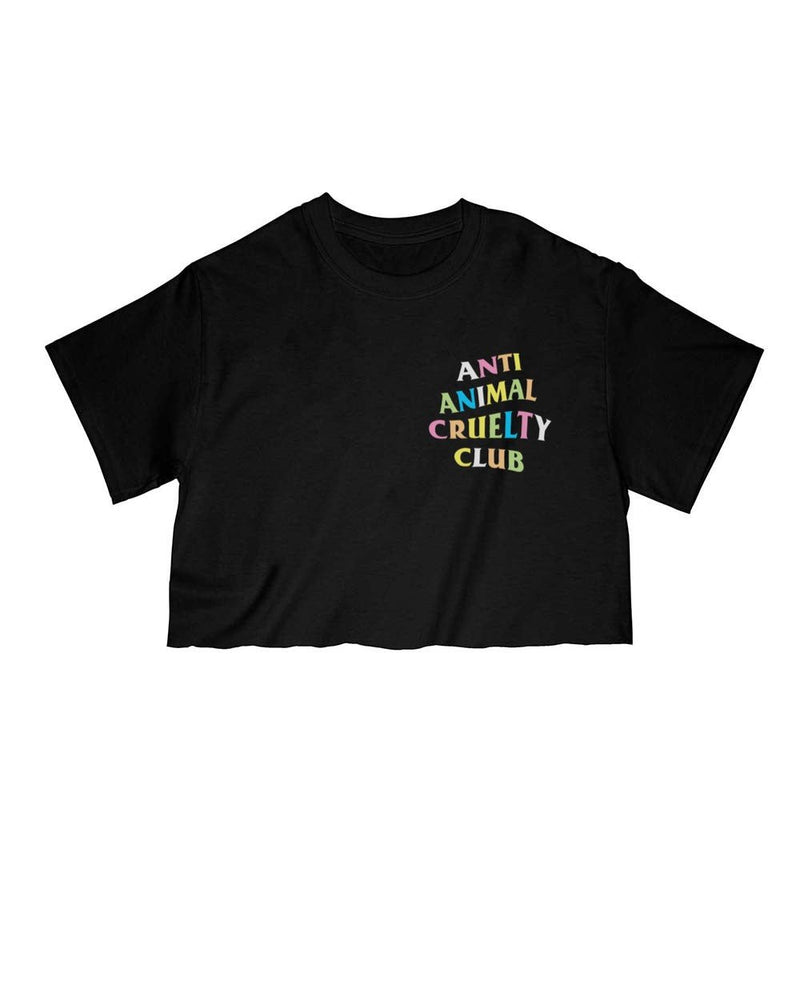 Load image into Gallery viewer, Unisex | Rainbow Anti Animal Cruelty Club | Cut Tee - Arm The Animals Clothing Co.
