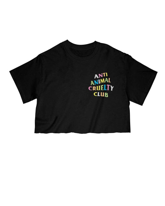Unisex | Rainbow Anti Animal Cruelty Club | Cut Tee - Arm The Animals Clothing Co.