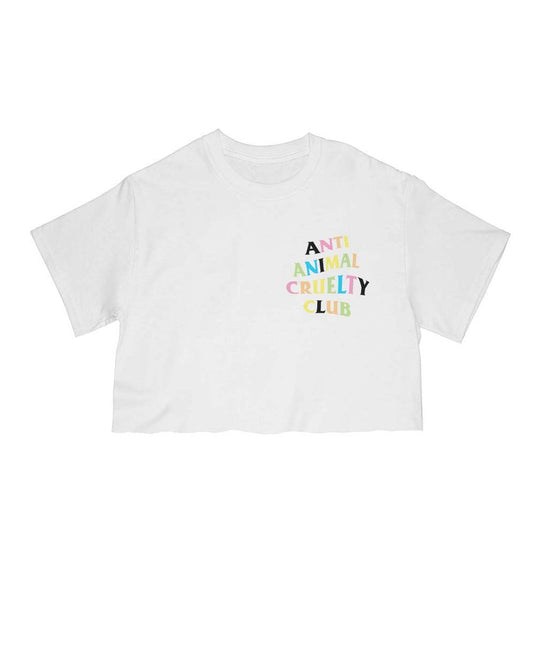 Unisex | Rainbow Anti Animal Cruelty Club | Cut Tee - Arm The Animals Clothing Co.