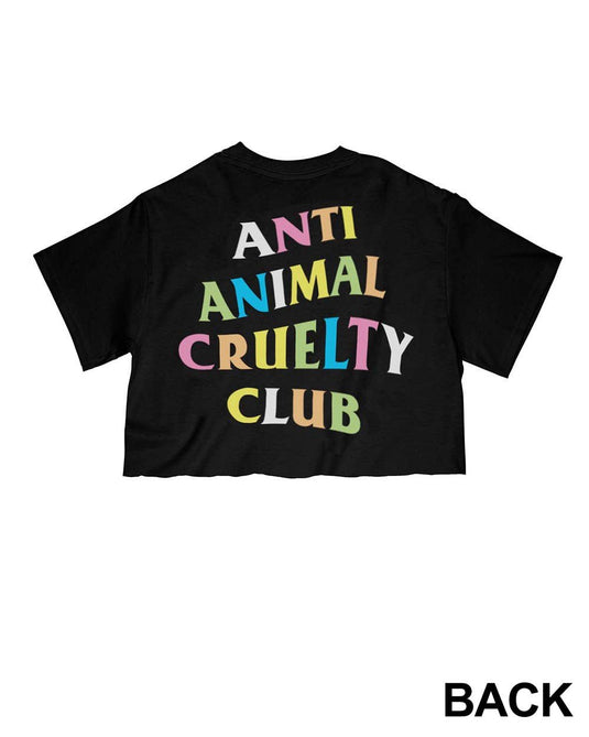 Unisex | Rainbow Anti Animal Cruelty Club | Cut Tee - Arm The Animals Clothing Co.