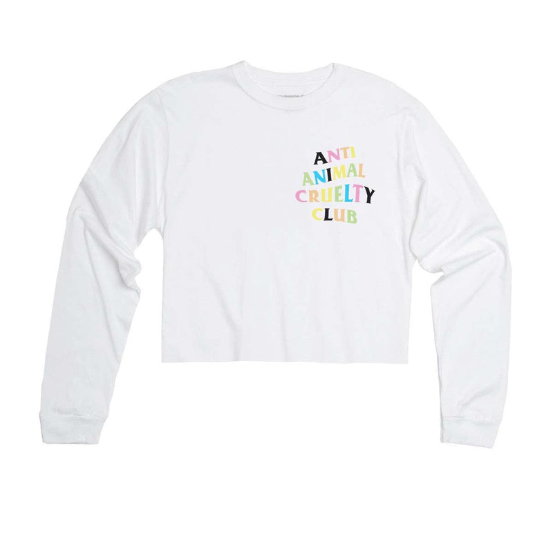 Load image into Gallery viewer, Unisex | Rainbow Anti Animal Cruelty Club | Cutie Long Sleeve - Arm The Animals Clothing Co.
