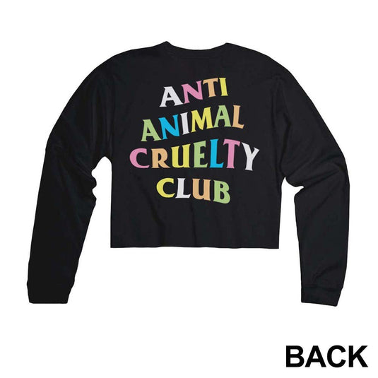 Unisex | Rainbow Anti Animal Cruelty Club | Cutie Long Sleeve - Arm The Animals Clothing Co.