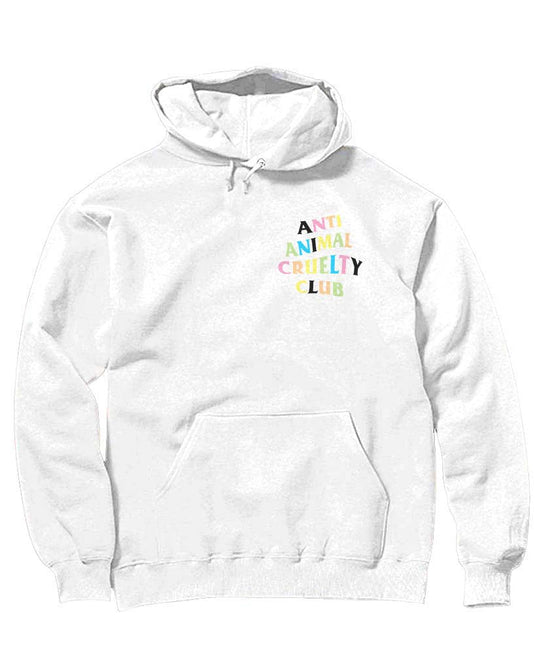 Unisex | Rainbow Anti Animal Cruelty Club | Hoodie - Arm The Animals Clothing Co.